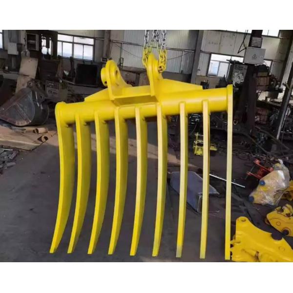 6 10 20 Ton Mini Excavator Leaf Rake Bucket Root Rake Grabber For Ex200 ZX210 Excavator