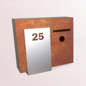 Buy cheap Antique Design Outdoor Waterproof Wall Mounted Post Box Corten Steel Mailbox product