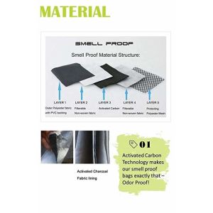 Buy cheap Premium Carbon Smell Proof Bags Odorless Case With Combination Lock from wholesalers