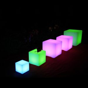 Plastic LED Cube Light With Remote Control And Adjustable Brightness