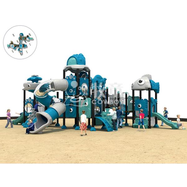 Galvanized Steel Pipe And LLDPE Plastic Jungle Play Outdoor Playground Equipment