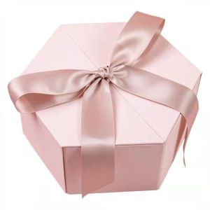 China Customized Cardboard Craft Hexagon Gift Box For Cosmetic Perfume Packing on sale
