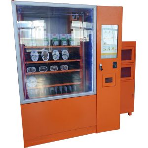 Snack Food Vending Kiosk With Coin Bill Credit Card Payment And Remote Platform