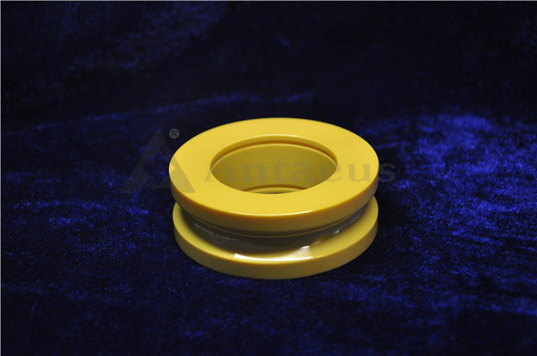Yellow Custom Ceramic Parts Abrasion Resistant Zirconia Ceramic Components