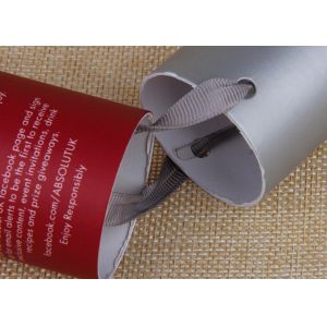 Buy cheap Custom printed cardboard round packaging box with rope handle from wholesalers