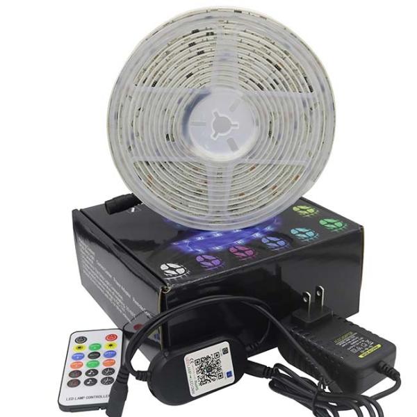 Quality IP20 24W 5M Dreamcolor Music LED Strip Lights for sale
