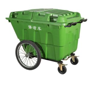 Buy cheap 400L trash can trolley dumping carts with wheels from wholesalers