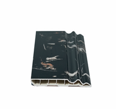 500g/m WPC Marble-like End Line For Wpc Fluted Wall Panel Hollow Wood Tube Inner