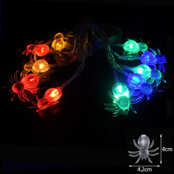 Buy cheap 1.5m 10LED Eyeballs Pumpkin Ghost Skeletons Bat Spider LED String Festival Ornament Bar Home Party Decoration Halloween Light from wholesalers