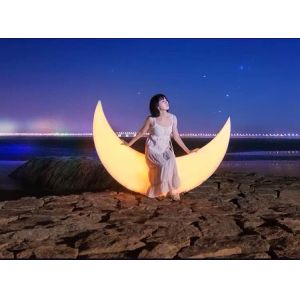Buy cheap Glow Led Moon Chair with Rechargeable Lithium Battery from wholesalers