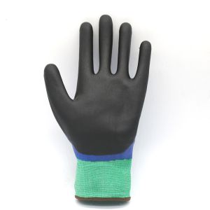 Buy cheap ZM 18 Gauge Cut Resistant Oil Resistant Working Gloves Smooth And Sandy Nitrile Coating Fishing Gloves from wholesalers