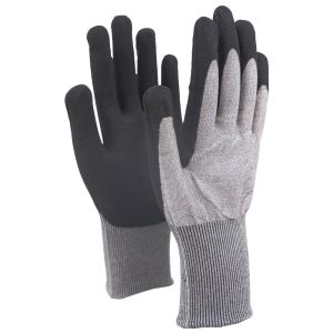 18 Gauge A4 Cut Resistant Sandy Nitrile Coated Work Gloves High Performance Cut