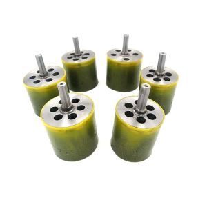 Buy cheap Polyflex Encapsulated Rubber Cup Brush Bonded 63mm For Cleaning Hot Welds from wholesalers