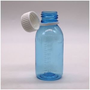 Buy cheap 100ml Round Maple Cough Syrup Liquid Bottle with Screw Cap and Heat Seal Free Samples from wholesalers