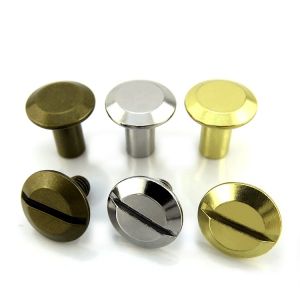 Buy cheap Antique Brass Leather Belt Screw Rivets Flat Head Replaceable Customized from wholesalers