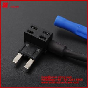 Buy cheap 12V/24V/32V Add-A-Circuit Adapter Factory Offer Automobile TQ-002 AMP Auto Blade Fuses For Car Fuse Holder MINI Fuse Tap Fuse Hoder 1015 16AWG 150MM from wholesalers