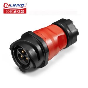 Buy cheap Cnlinko YM 24 3 Pin Plastic Circular Single Hole Waterproof Aviation Plug Connector Plastic Single Hole Male and Female Socket from wholesalers