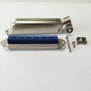 Buy cheap Amphenol 90 Degree 64 Pin IDC Male Connector Champ Connector with Matel Cover from wholesalers