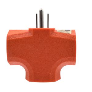 SDK Network 15-amp Adapter 3 Grounding 1 to 3 Outlets Heavy Duty Nema 5-15p to