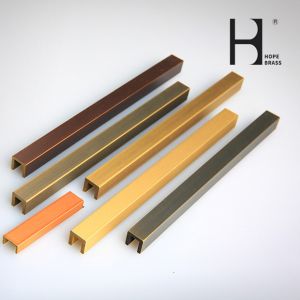 Buy cheap Heat Resistant Brass U Profile , 20ft Length Brass U Channel from wholesalers