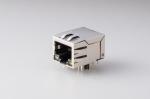 Buy cheap 1x1 Port Magnetic RJ45 Jack Insert Plate 10 / 100 / 1000 MB With LED / Spring from wholesalers