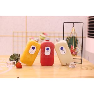 Buy cheap Customizable Plastic 120ml Milk Tea Bottles With Screw On Lids from wholesalers