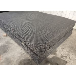 Black Iron Square 6.0 Mm Crimped Woven Wire Mesh Panel For Pig Raising