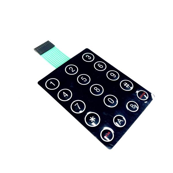 Glossy Surface Dome Membrane Switch OEM Customized Industrial Waterproof