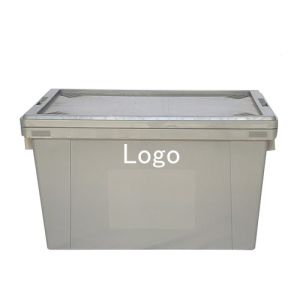 Buy cheap Collapsible Stackable Plastic Milk Crates Reusable Moving Boxes With Lids Injection from wholesalers
