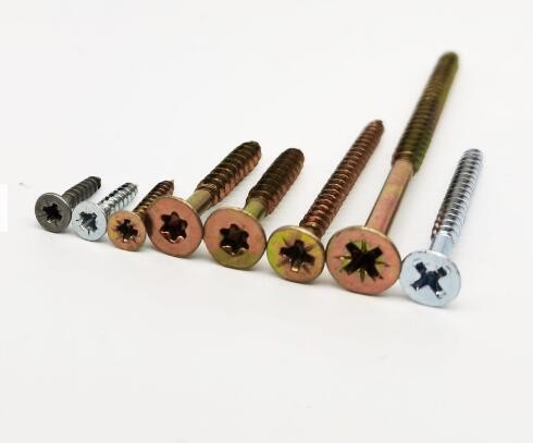 Quality Professional Torx Zinc Plated Steel Chipboard Screws for sale