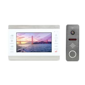 Buy cheap 4 Wired touch key recording function digital 7 inch video interphone ring doorbell video wired doorbell with camera from wholesalers