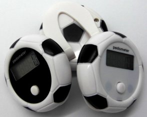 Buy cheap ABS Step Counter Pedometer White and Black Round Personalized Pedometers from wholesalers