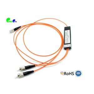 Buy cheap 1*2 MM Fiber Optic Coupler High Performance OM1 For 850 / 1310nm 62.5 / 125μm Orange Color from wholesalers