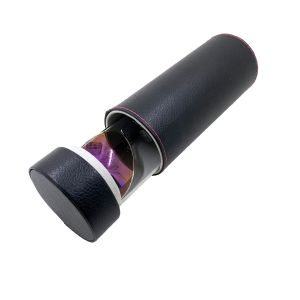 PU cylinder custom glasses case new advanced handmade glasses box