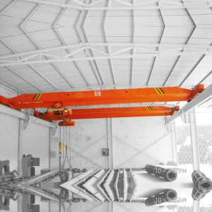 China 2Ton Single Beam Steel Box Type Electric Overhead Traveling Crane on sale