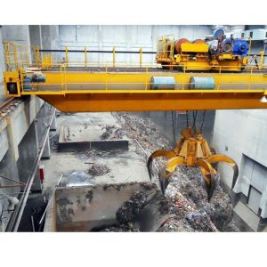 Buy cheap A6 - A8 Q235B Double Girder Bridge 50 Ton Overhead Crane With Grab from wholesalers