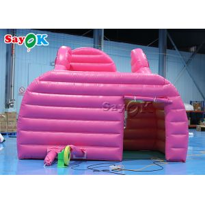 Inflatable Work Tent 4.5x3x3.8m Pink Car Shape Inflatable Air Tent Candy Food