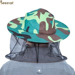 Buy cheap Beekeeping Protective Hat Single-Inner Layer Camouflage Bee Hat Polyester Material from wholesalers