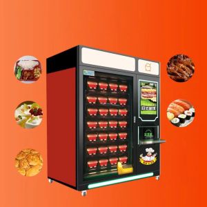 Automatic Heating Function Vending Machine Can Sell Hot Food Lunch Box And Bread
