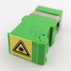 Buy cheap SC/APC Green Shell Simplex Adapter With Auto Shutter SM SC Fiber Optic Adapter from wholesalers