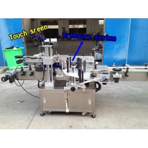 Intelligent plc control automatic double side stickers labeling machine with