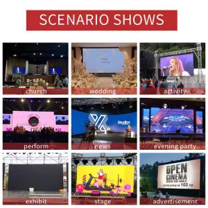 Full Color Rental LED Display with 5000:1 Contrast Ratio and 100000 Hours