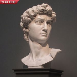 Buy cheap Custom Marble David Bust Sculpture Western Design Style Statue product