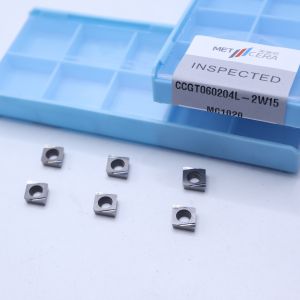 Buy cheap Cermet CNC Turning Inserts CCGT06 With 2W15 Sharp Finish Chip Breaker For Steel / Metal / Alloy Processing from wholesalers