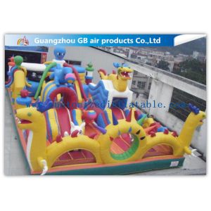 Buy cheap Safety Octopus Party Style Inflatable Amusement Park With Slide For Fun Games from wholesalers