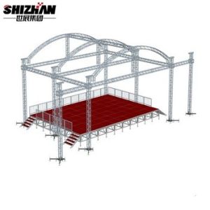 Buy cheap Customized Curved Steel Roof Aluminum Lighting Truss System from wholesalers