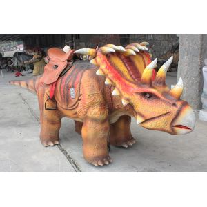 Buy cheap Interactive Robotic Walking Triceratops Dinosaur Rides For Playground from wholesalers