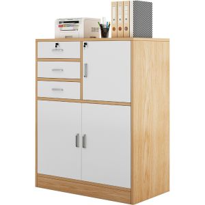 Buy cheap Structure Assemble Structure Modern Office Wooden Drawer With Lock Mobile File Cabinet from wholesalers