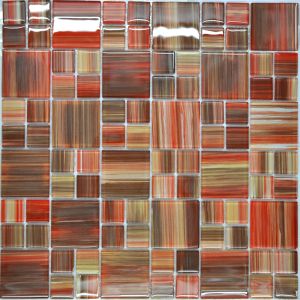 Buy cheap Puzzal pattern crystal glass kitchen mosaic tiles product