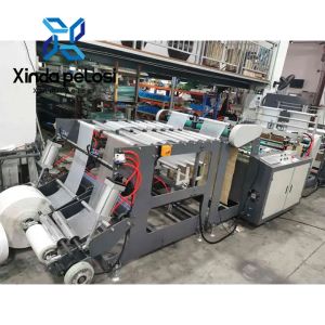 OEM 220Volt Plastic Bin Bag Making Machine With Smooth Bag Collection Process